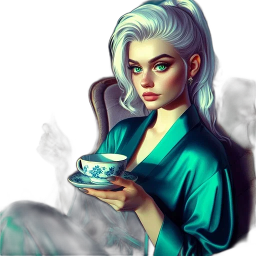 fantasy art, concept art, comic book art, photorealistic transparent PNG cut-out