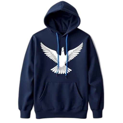 jacket, navy, blue, hoodie transparent PNG cut-out
