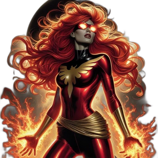 comic book art, concept art, fantasy art, fire transparent PNG cut-out
