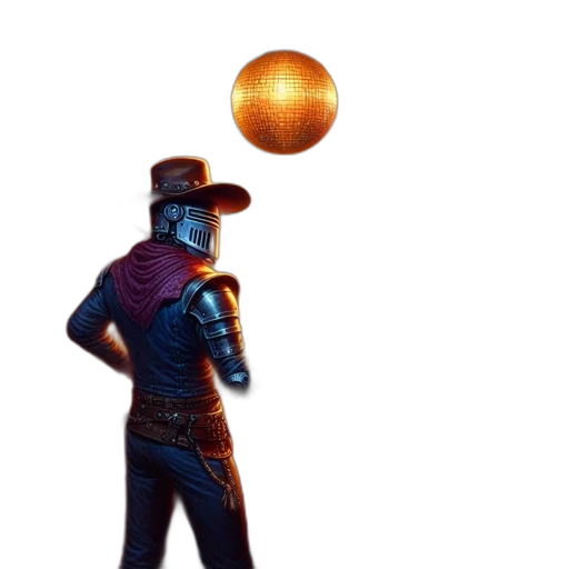 staff, hat, robot, mask transparent PNG cut-out