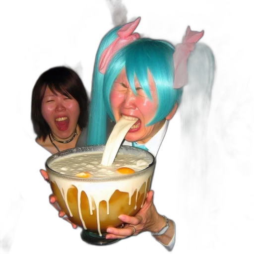 food, creature, vaporwave, anime transparent PNG cut-out