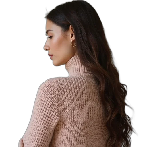 dress, hair, jacket, jewelry transparent PNG cut-out