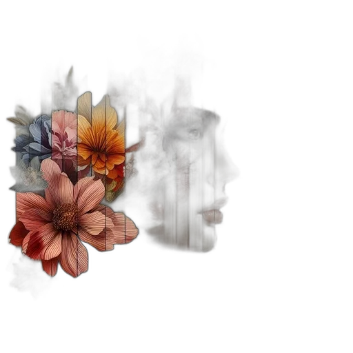 flower, crown, jewelry, mask transparent PNG cut-out