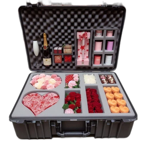 open, case, displays, various transparent PNG cut-out