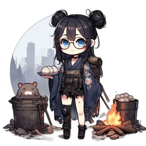 staff, weapon, anime, fantasy art transparent PNG cut-out