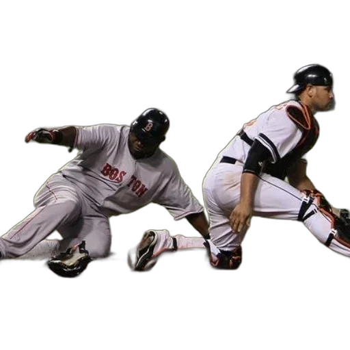 baseball, player, boston, slides transparent PNG cut-out