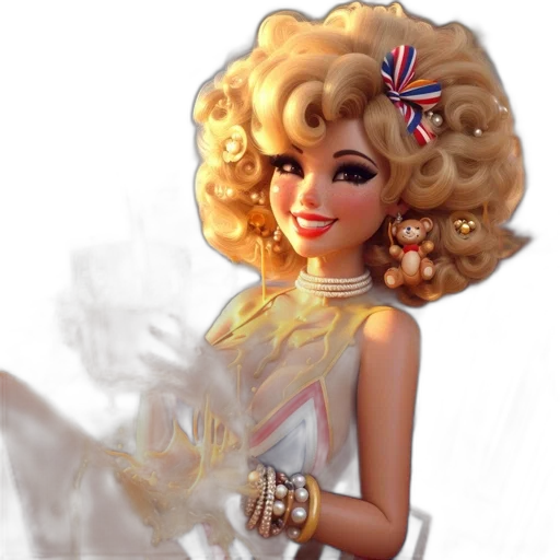 dress, crown, photorealistic, concept art transparent PNG cut-out