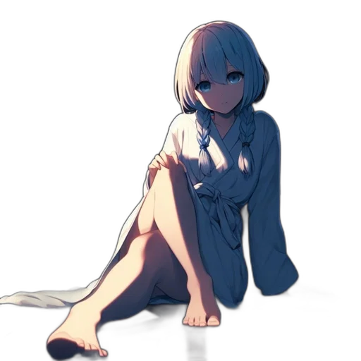 dress, creature, weapon, staff transparent PNG cut-out