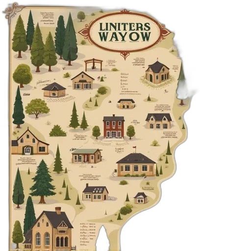 concept art, map, wedding, location transparent PNG cut-out