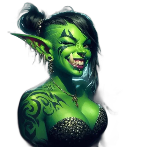 face, mask, staff, fantasy art transparent PNG cut-out
