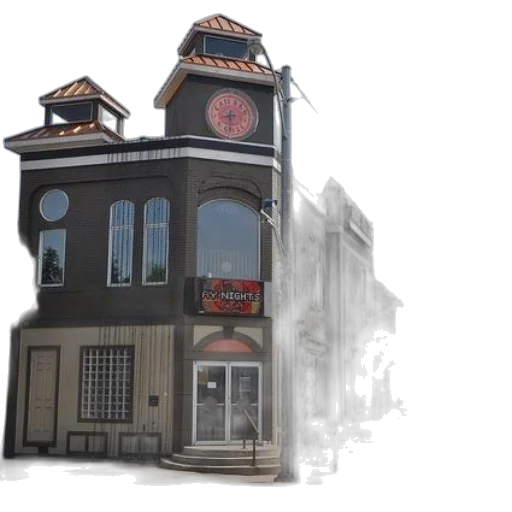 building, concept art, 3d render, photorealistic transparent PNG cut-out