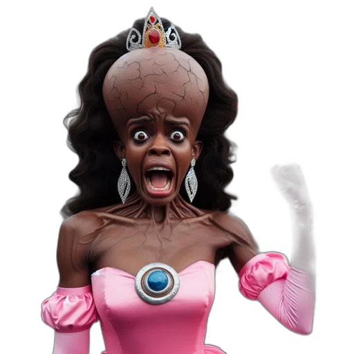 creature, hair, robot, dress transparent PNG cut-out
