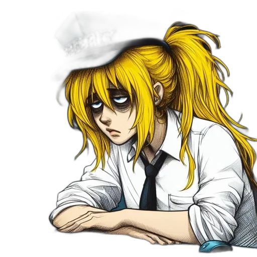 staff, hat, anime, cartoon transparent PNG cut-out