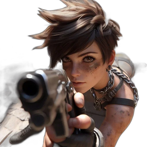 weapon, concept art, photorealistic, cyberpunk transparent PNG cut-out
