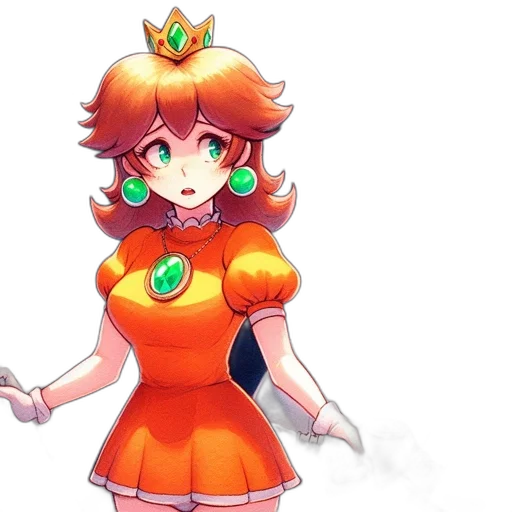 dress, crown, staff, concept art transparent PNG cut-out
