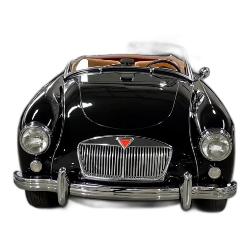 car, 3d render, black, convertible transparent PNG cut-out