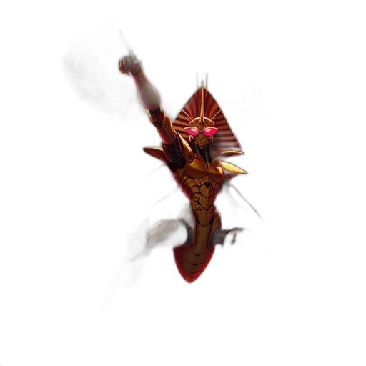 dragon, staff, weapon, creature transparent PNG cut-out