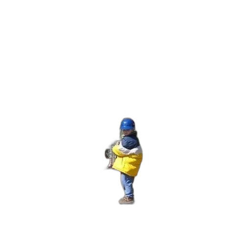 robot, jacket, staff, creature transparent PNG cut-out