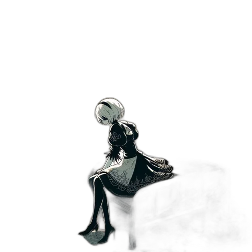 robot, dress, mask, crown transparent PNG cut-out