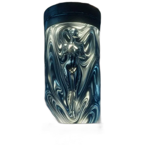 bottle, photorealistic, underwater, blue transparent PNG cut-out