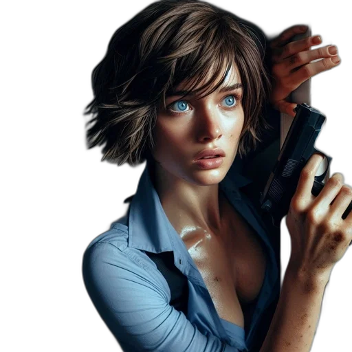 weapon, concept art, photorealistic, comic book art transparent PNG cut-out