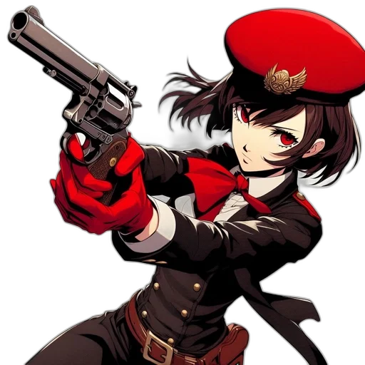 weapon, staff, hat, anime transparent PNG cut-out