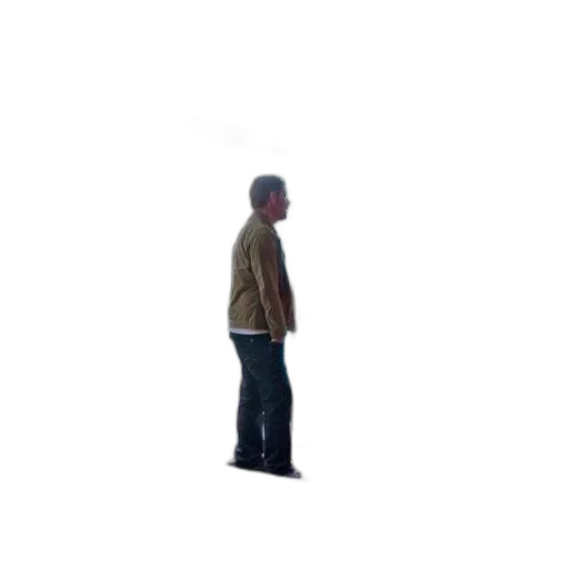 jacket, staff, robot, face transparent PNG cut-out
