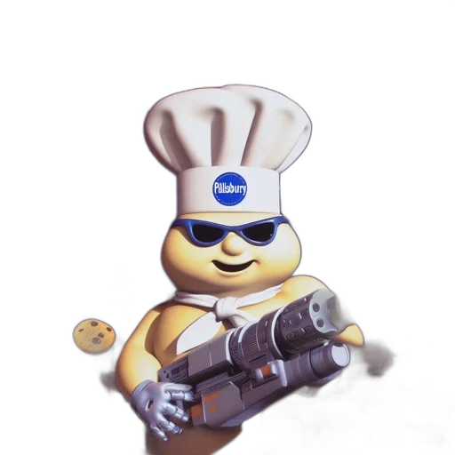 robot, food, staff, weapon transparent PNG cut-out