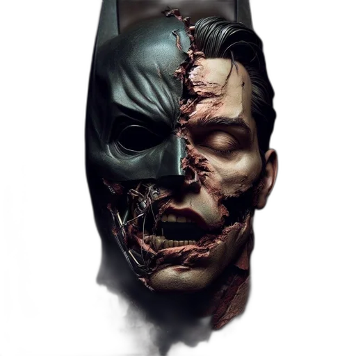 mask, face, comic book art, concept art transparent PNG cut-out