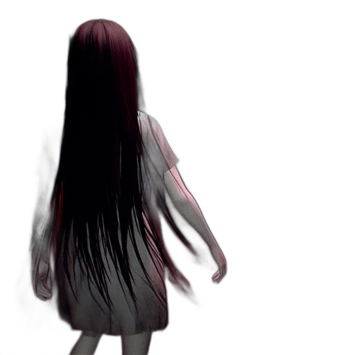 hair, dress, creature, mask transparent PNG cut-out