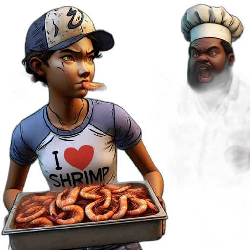 food, concept art, 3d render, comic book art transparent PNG cut-out