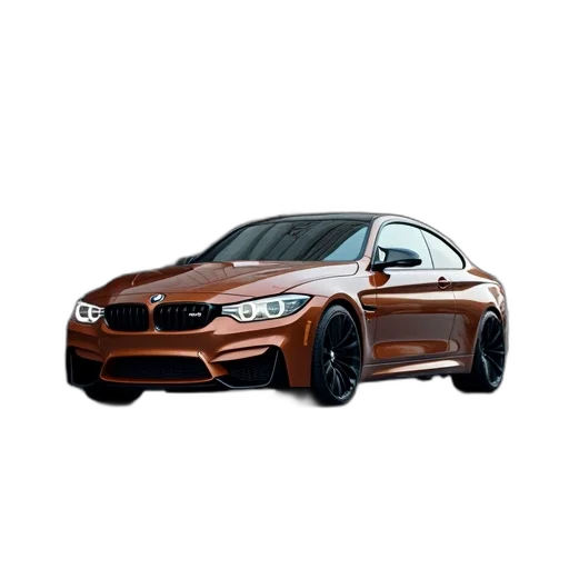 car, 3d render, photorealistic, brown transparent PNG cut-out