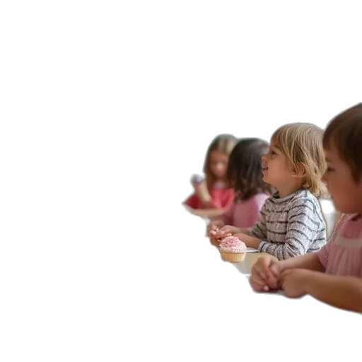 food, 3d render, kids, sit transparent PNG cut-out