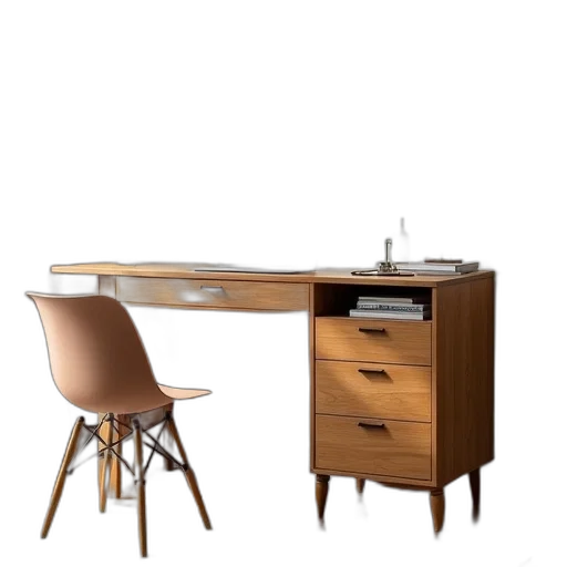 furniture, staff, 3d render, earth tones transparent PNG cut-out
