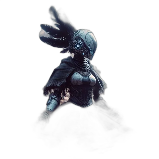 mask, robot, creature, dress transparent PNG cut-out