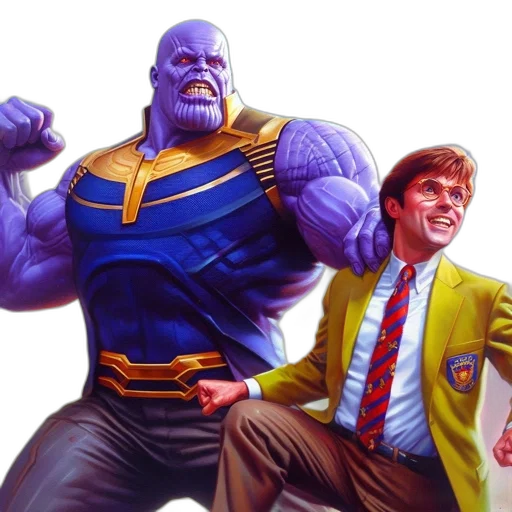 comic book art, concept art, fantasy art, two transparent PNG cut-out