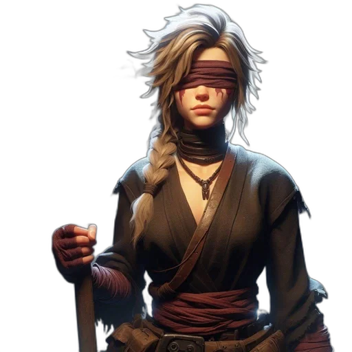 staff, mask, concept art, cyberpunk transparent PNG cut-out