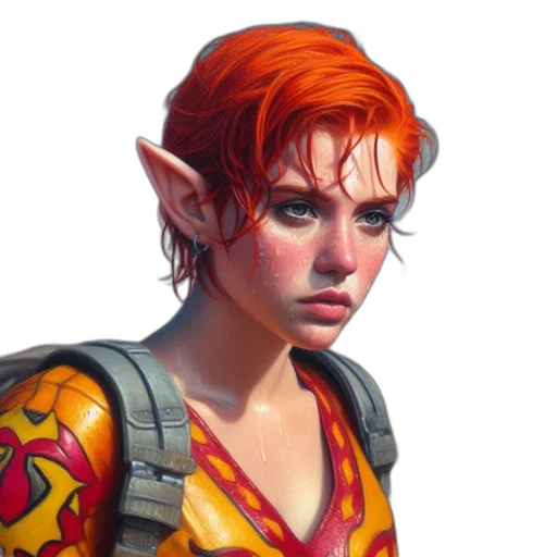 face, staff, dragon, fantasy art transparent PNG cut-out