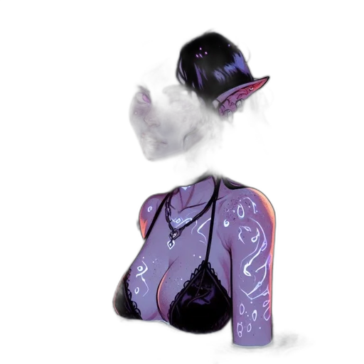 hat, mask, dress, jewelry transparent PNG cut-out