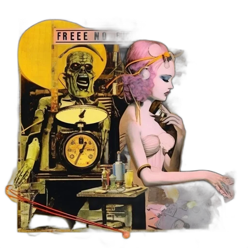 robot, furniture, jewelry, concept art transparent PNG cut-out