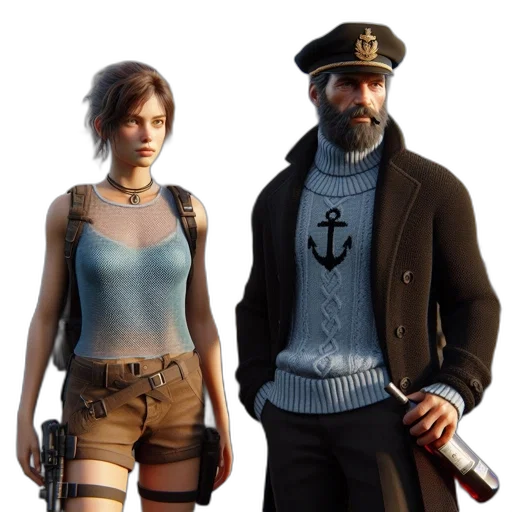 jacket, concept art, 3d render, fantasy art transparent PNG cut-out