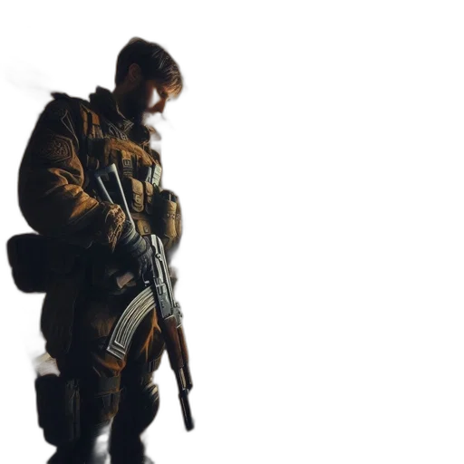 weapon, jacket, staff, animal transparent PNG cut-out