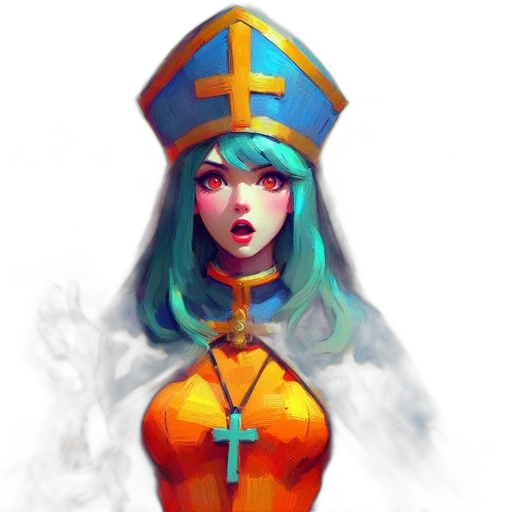 staff, crown, dress, face transparent PNG cut-out