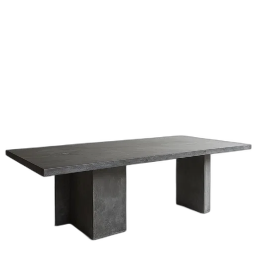 furniture, 3d render, photorealistic, concrete transparent PNG cut-out
