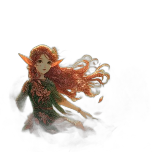 creature, dragon, hair, weapon transparent PNG cut-out