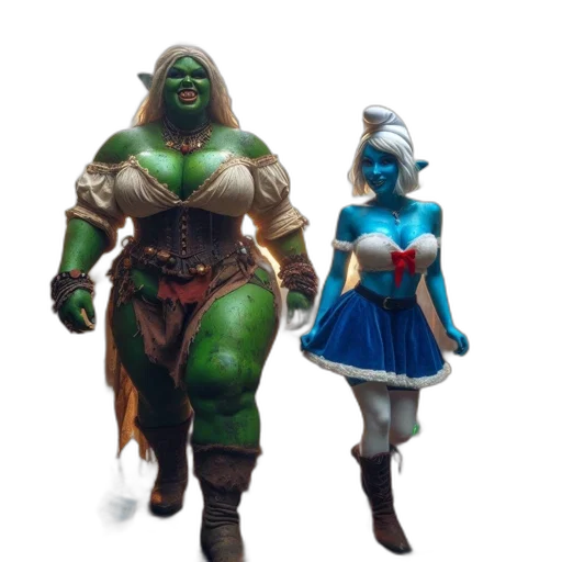 concept art, fantasy art, 3d render, comic book art transparent PNG cut-out