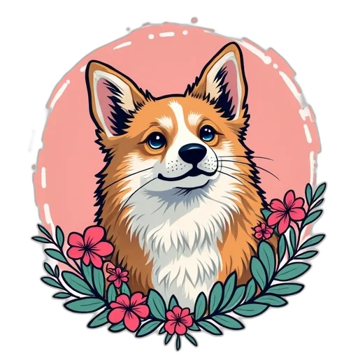 animal, staff, face, flower transparent PNG cut-out