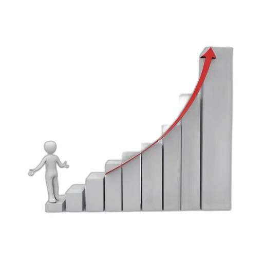 line, graph, showing, increase transparent PNG cut-out