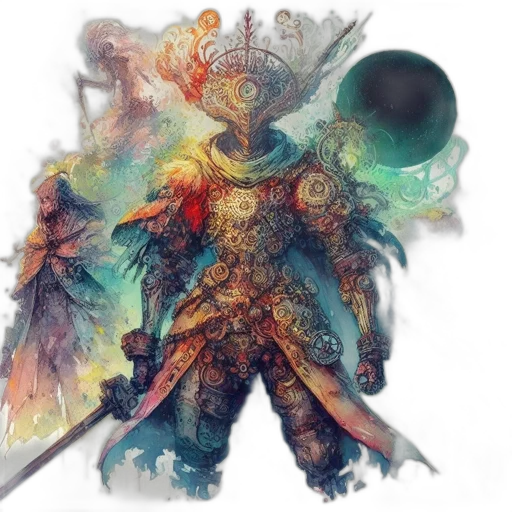 sword, staff, dragon, mask transparent PNG cut-out
