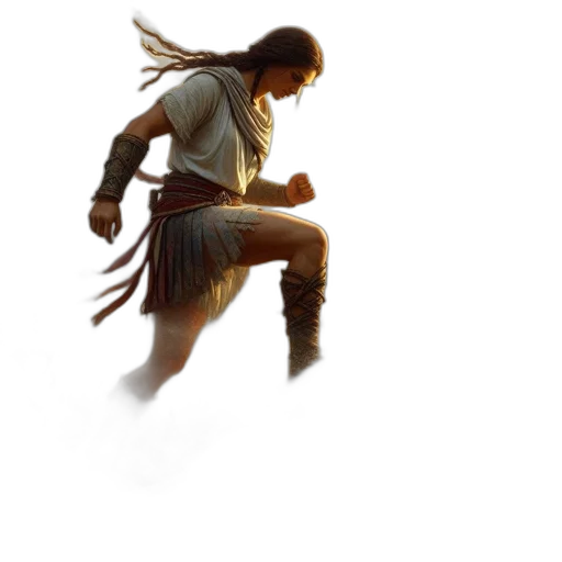 sword, weapon, hair, staff transparent PNG cut-out
